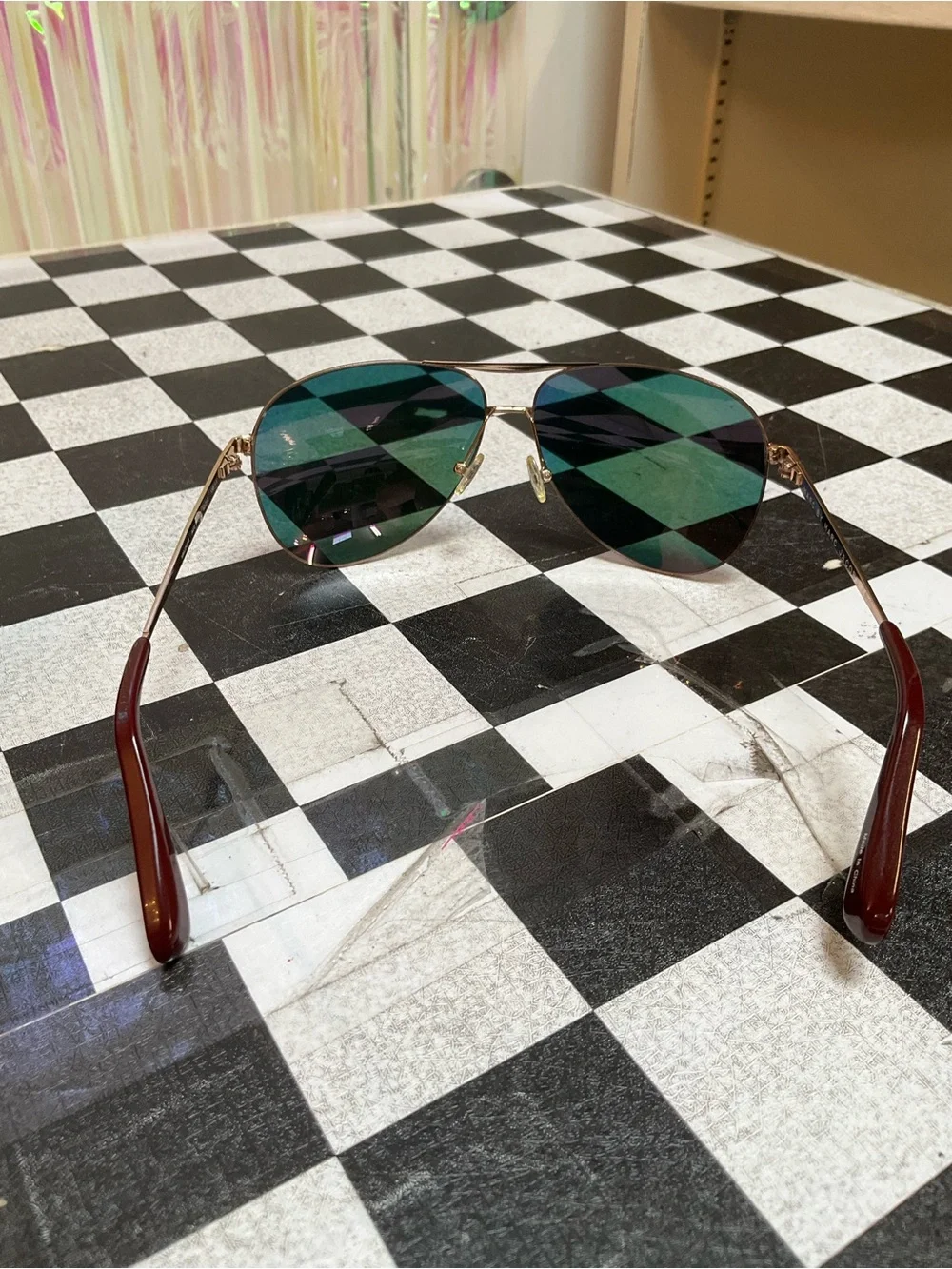 Marc By Marc Jacobs Aviator Sunglasses with Pink and Yellow Gradient Lenses
